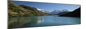 Cuernos Del Paine Rising up Above Rio Paine, Torres Del Paine National Park, Patagonia, Chile-Gavin Hellier-Mounted Photographic Print