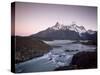Cuernos Del Paine Rising up Above Salto Grande, Torres Del Paine National Park, Patagonia, Chile-Gavin Hellier-Stretched Canvas