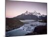 Cuernos Del Paine Rising up Above Salto Grande, Torres Del Paine National Park, Patagonia, Chile-Gavin Hellier-Mounted Photographic Print