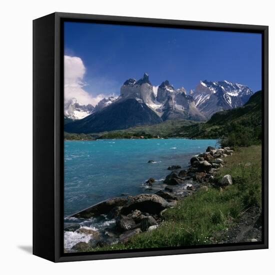 Cuernos Del Paine, Torres Del Paine National Park, Chile-null-Framed Stretched Canvas