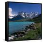 Cuernos Del Paine, Torres Del Paine National Park, Chile-null-Framed Stretched Canvas