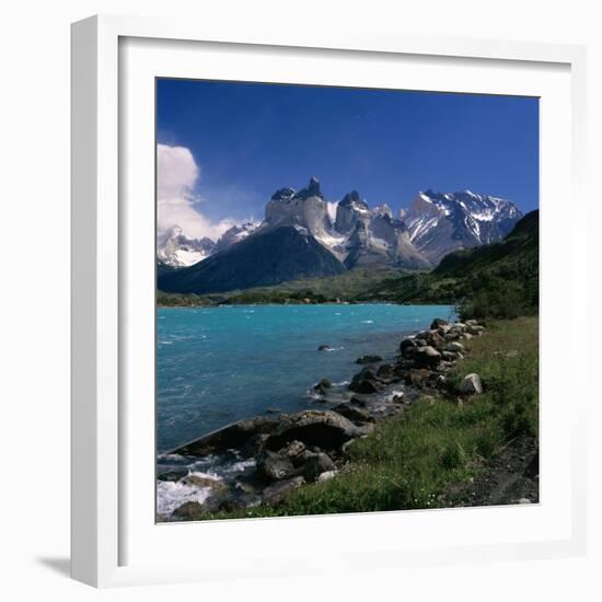 Cuernos Del Paine, Torres Del Paine National Park, Chile-null-Framed Photographic Print