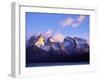 Cuernos, Paine Massif at Dawn Seen across Lago Pehoe-John Warburton-lee-Framed Photographic Print