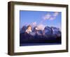 Cuernos, Paine Massif at Dawn Seen across Lago Pehoe-John Warburton-lee-Framed Photographic Print