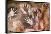 Cueva de las Manos (Cave of Hands), UNESCO World Heritage Site, Patagonia, Argentina-Alex Treadway-Framed Stretched Canvas