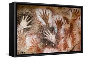 Cueva de las Manos (Cave of Hands), UNESCO World Heritage Site, Patagonia, Argentina-Alex Treadway-Framed Stretched Canvas