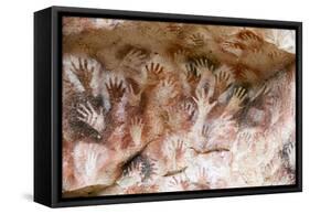 Cueva de las Manos (Cave of Hands), UNESCO World Heritage Site, Patagonia, Argentina-Alex Treadway-Framed Stretched Canvas