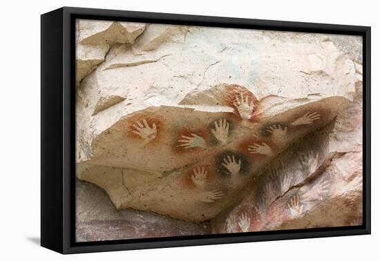 Cueva de las Manos (Cave of Hands), UNESCO World Heritage Site, Patagonia, Argentina-Alex Treadway-Framed Stretched Canvas