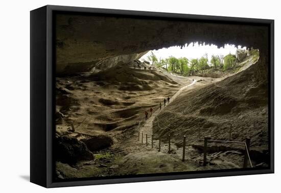 Cueva Del Milodon, Puerto Natales, Patagonia, Chile, South America-Tony-Framed Stretched Canvas