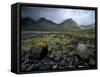 Cuillin Hills from the Shores of Loch Slapin, Isle of Skye, Highland Region, Scotland, UK-Patrick Dieudonne-Framed Stretched Canvas