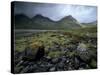 Cuillin Hills from the Shores of Loch Slapin, Isle of Skye, Highland Region, Scotland, UK-Patrick Dieudonne-Stretched Canvas