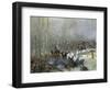 Cuirassier of Colonel Dubois Charging During Battle of Berezina, Nov. 28, 1812-Edouard Detaille-Framed Art Print