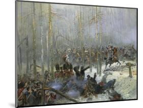 Cuirassier of Colonel Dubois Charging During Battle of Berezina, Nov. 28, 1812-Edouard Detaille-Mounted Art Print