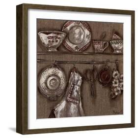 Cuisine et Ciseaux-Myriam Berthoud-Framed Art Print