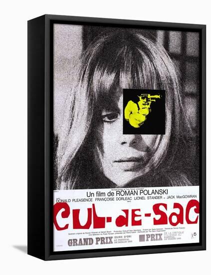 Cul-De-Sac, Francoise Dorleac on French Poster Art, 1966-null-Framed Stretched Canvas