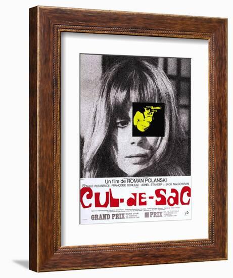 Cul-De-Sac, Francoise Dorleac on French Poster Art, 1966-null-Framed Art Print