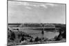 Culbertson, Montana - View of a Bridge-Lantern Press-Mounted Art Print