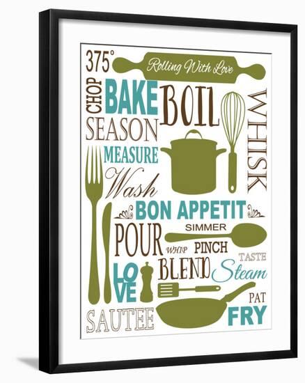 Culinary Love 1 (color)-Leslie Fuqua-Framed Art Print