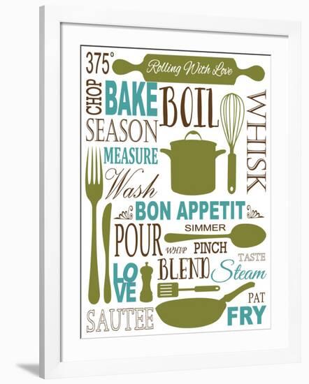 Culinary Love 1 (color)-Leslie Fuqua-Framed Art Print