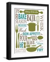 Culinary Love 1 (color)-Leslie Fuqua-Framed Art Print