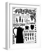Culinary Love 2 (black & white)-Leslie Fuqua-Framed Art Print