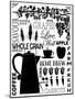 Culinary Love 2 (black & white)-Leslie Fuqua-Mounted Art Print