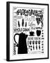 Culinary Love 2 (black & white)-Leslie Fuqua-Framed Art Print