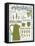 Culinary Love 2 (color)-Leslie Fuqua-Framed Stretched Canvas