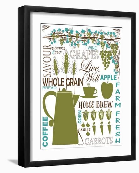 Culinary Love 2 (color)-Leslie Fuqua-Framed Art Print