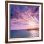 Cullera Xuquer River Mouth Jucar in Valencia of Spain-Naturewolrd-Framed Photographic Print