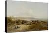 Cullercoats from Tynemouth-John Wilson Carmichael-Stretched Canvas