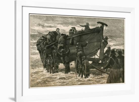 Cullercoats Lifeboat-null-Framed Premium Giclee Print