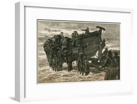 Cullercoats Lifeboat-null-Framed Art Print