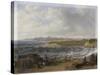 Cullercoats Looking Towards Tynemouth - Flood Tide, 1845-John Wilson Carmichael-Stretched Canvas