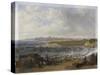 Cullercoats Looking Towards Tynemouth - Flood Tide, 1845-John Wilson Carmichael-Stretched Canvas