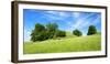 Cultivated Landscape with Hills and Trees, Agriculturally Extensively Used Meadows, Bavaria-Andreas Vitting-Framed Photographic Print