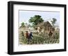 Cultivation of Tobacco in Colonial Virginia-null-Framed Giclee Print