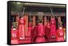 Cultural Performance in Period Costume, Beijing, China-Peter Adams-Framed Stretched Canvas