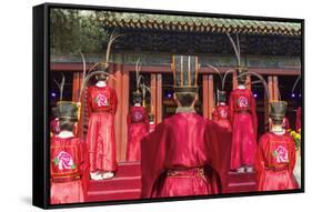 Cultural Performance in Period Costume, Beijing, China-Peter Adams-Framed Stretched Canvas