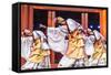 Cultural Performance in Period Costume, Beijing, China-Peter Adams-Framed Stretched Canvas