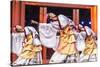 Cultural Performance in Period Costume, Beijing, China-Peter Adams-Stretched Canvas