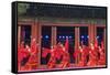 Cultural Performance in Period Costume, Beijing, China-Peter Adams-Framed Stretched Canvas