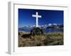 Cumberland East Bay, Hope Point, Memorial Cross for Sir Ernest Shackleton, South Georgia-Allan White-Framed Photographic Print