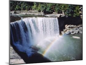 Cumberland Falls on the Cumberland River, It Drops 60 Feet Over the Sandstone Edge, Kentucky, USA-Anthony Waltham-Mounted Photographic Print