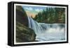 Cumberland Falls State Park, Kentucky - View of the Falls, c.1939-Lantern Press-Framed Stretched Canvas