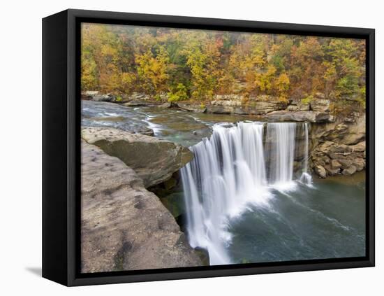 Cumberland Falls State Park near Corbin, Kentucky, USA-Chuck Haney-Framed Stretched Canvas