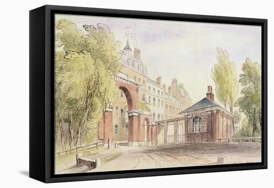 Cumberland Gate, Hyde Park, 1820-null-Framed Stretched Canvas