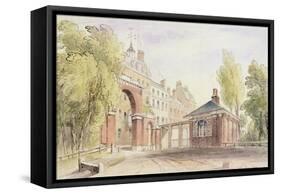 Cumberland Gate, Hyde Park, 1820-null-Framed Stretched Canvas