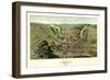 Cumberland, Maryland - Panoramic Map-Lantern Press-Framed Art Print