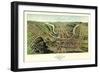 Cumberland, Maryland - Panoramic Map-Lantern Press-Framed Art Print